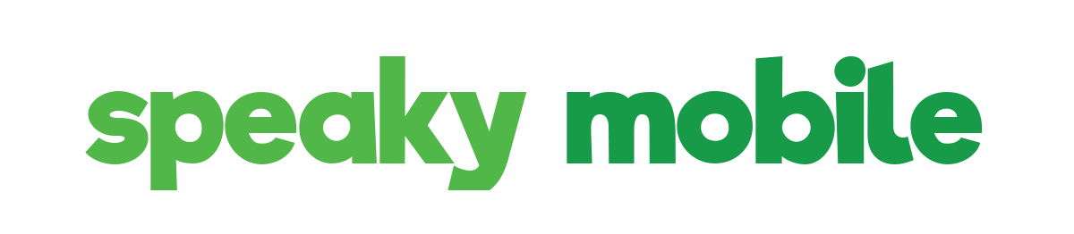 logo con scritta speaky mobile